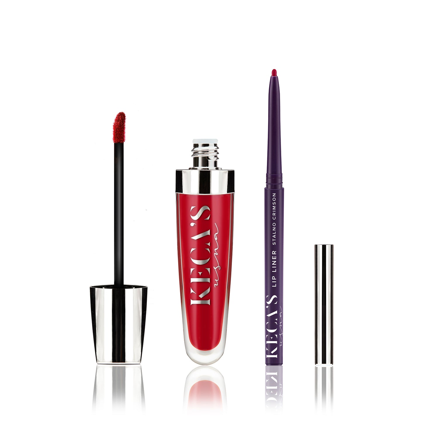 Stalno Crimson Matte Finish - The Long-lasting Liquid Lipstick And Lip Liner
